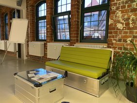 grüne Couch 